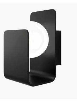 Penta - Morsetto Lampada da Parete - Nero Opaco