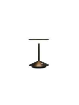Penta - Narciso Lampada da Tavolo Ricaricabile - Bronzo Opaco