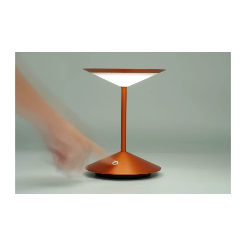 Penta - Narciso Lampada da Tavolo Ricaricabile - Arancione