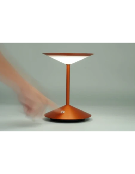 Penta - Narciso Lampada da Tavolo Ricaricabile - Grigio