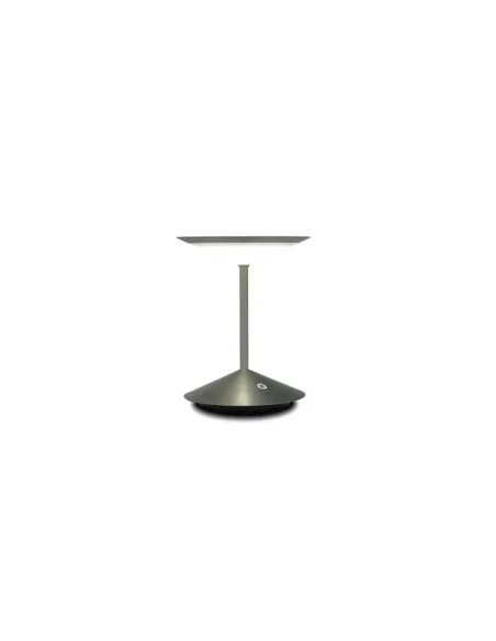 Penta - Narciso Lampada da Tavolo Ricaricabile - Grigio