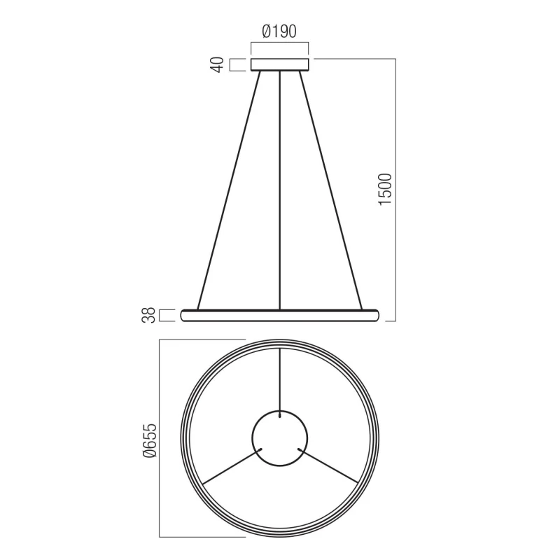 Redo Group - Vance Suspension Lamp - Black