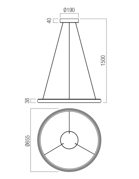 Redo Group - Vance Suspension Lamp - Black