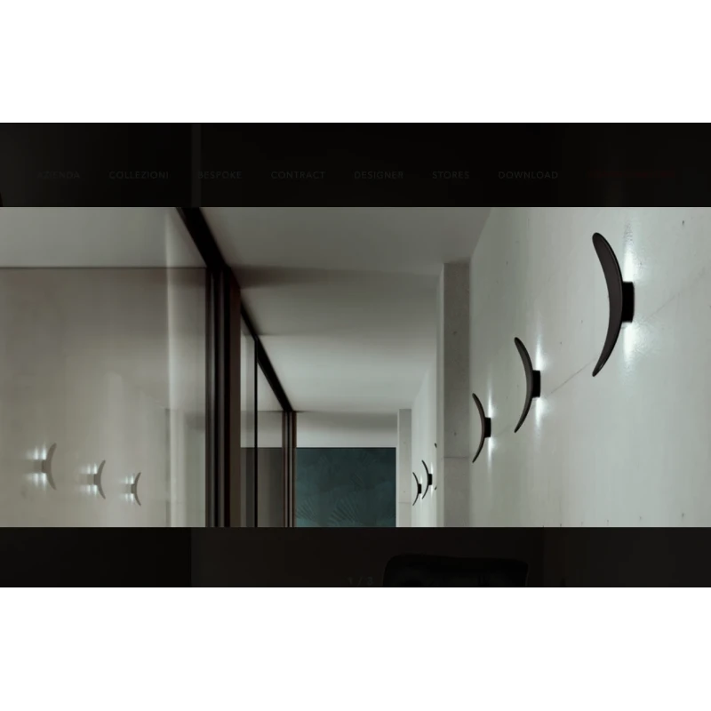 Penta - Vela Wall Lamp - Matt Titanium