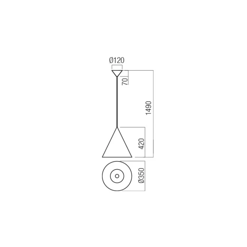 Redo Group - Konos Pendant Lamp - Matt Olive Green