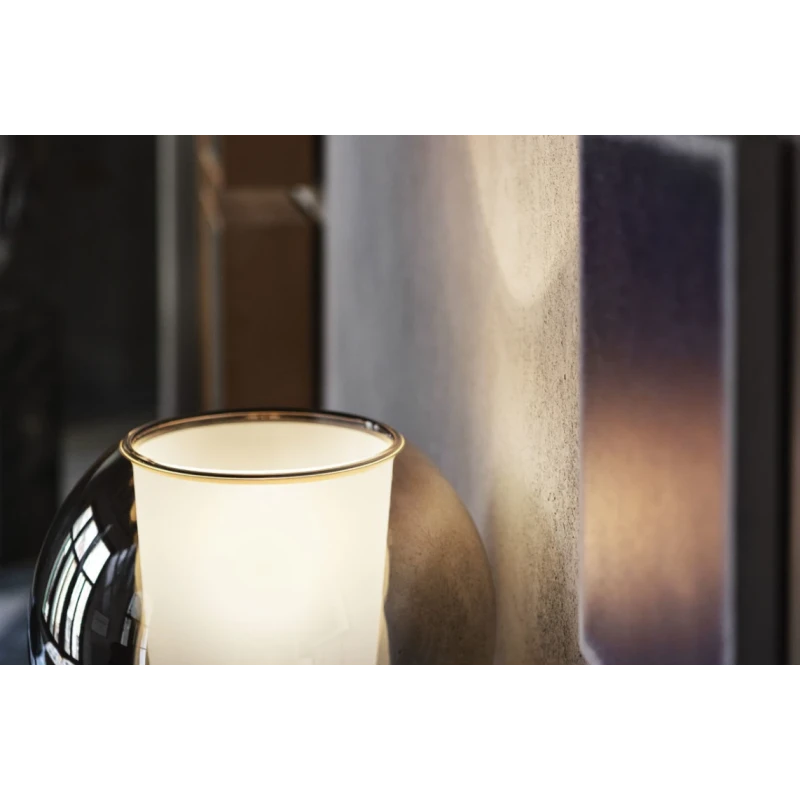 Penta - Glo Lampada Da Tavolo - Nero Specchiato