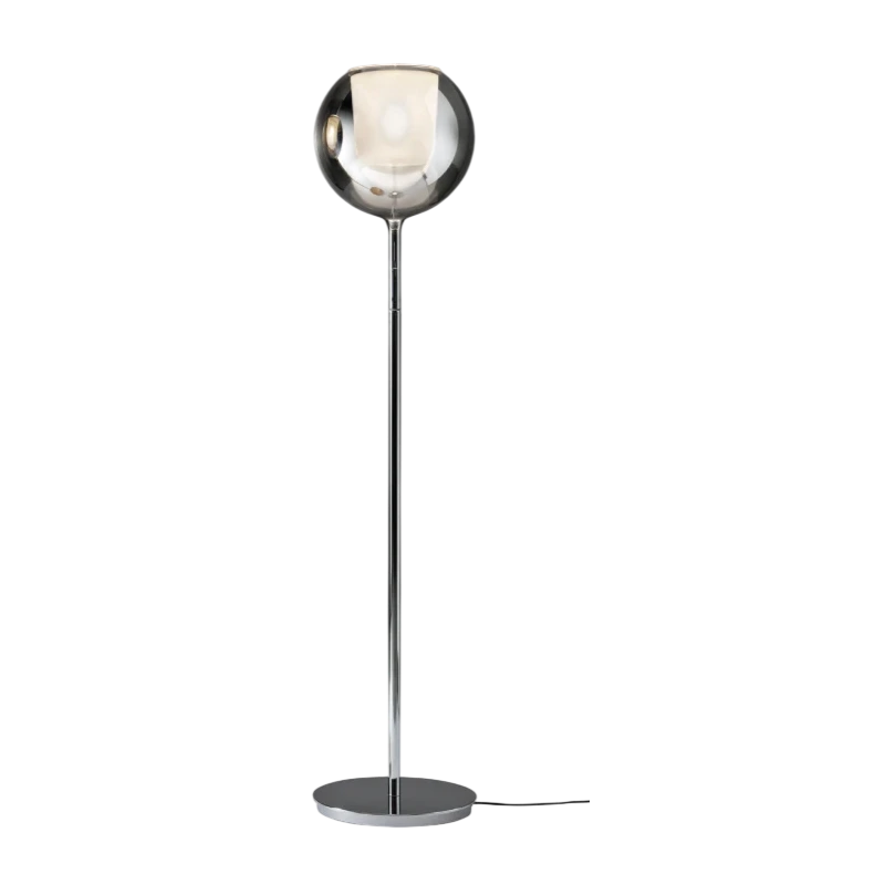 Penta - Glo Floor Lamp - Polished Chrome / Mirrored Silver