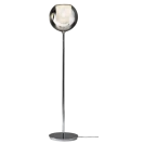 Penta - Glo Lampada Da Terra - Cromo Lucido / Argento Specchiato