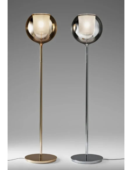 Penta - Glo Lampada Da Terra - Oro Lucido / Oro Specchiato