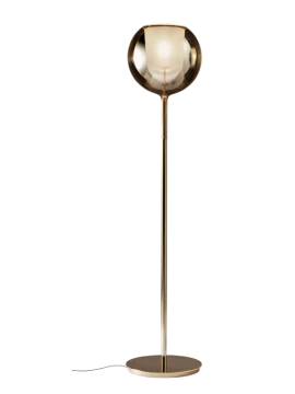Penta - Glo Floor Lamp - Polished Gold / Mirrored Gold