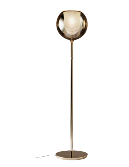 Penta - Glo Floor Lamp - Polished Gold / Mirrored Gold