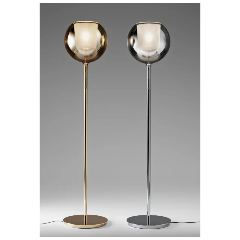 Penta - Glo Floor Lamp - Matte Black / Mirrored Black