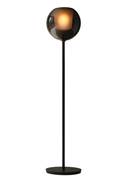 Penta - Glo Floor Lamp - Matte Black / Mirrored Black