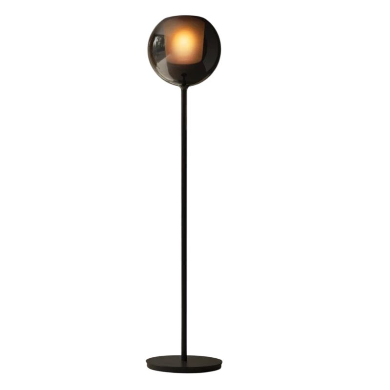 Penta - Glo Floor Lamp - Matte Black / Mirrored Black