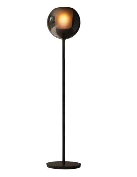 Penta - Glo Floor Lamp - Matte Black / Mirrored Black