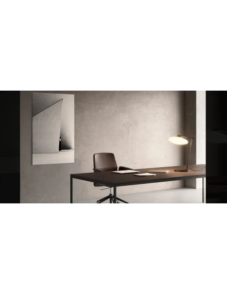 Penta - Mamì Lampada da Tavolo - Nero Opaco / Bianco Acidato