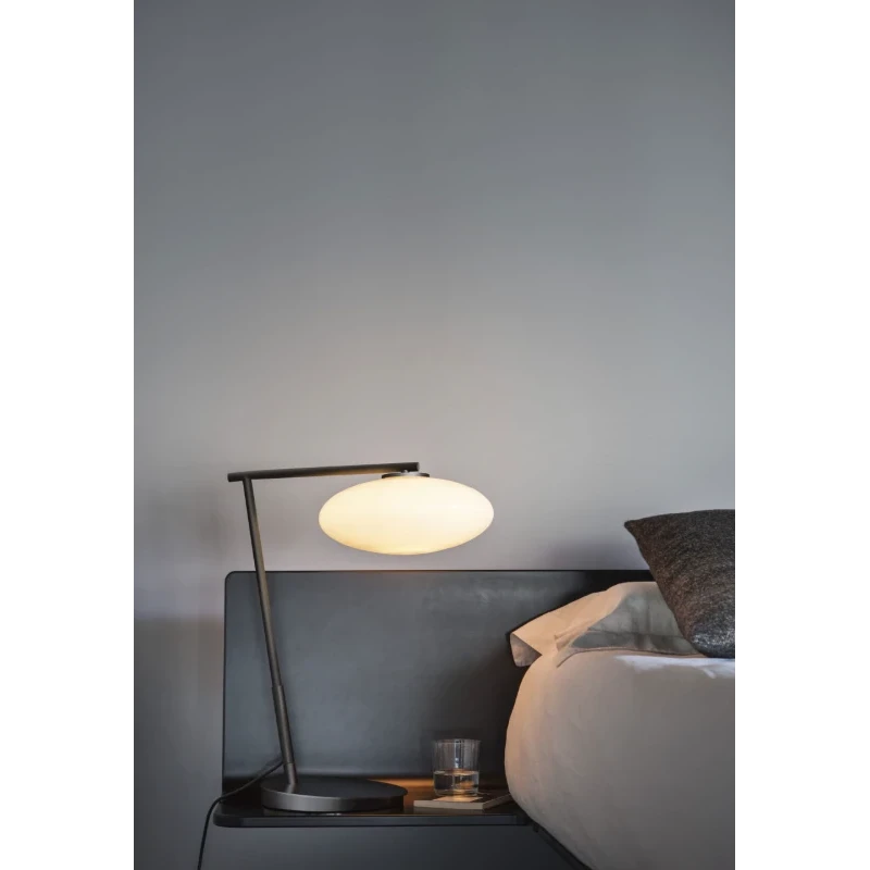 Penta - Mamì Table Lamp - Matte Black / Acid-Etched White