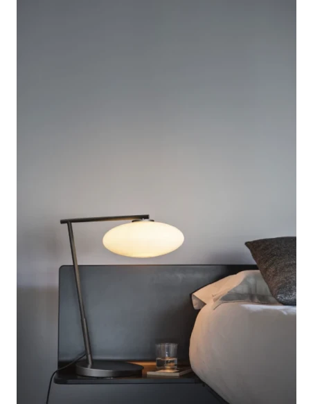 Penta - Mamì Table Lamp - Brushed Bronze / Acid-Etched White