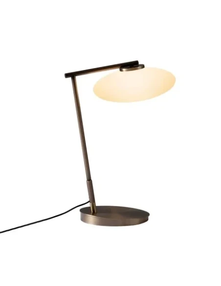 Penta - Mamì Lampada da Tavolo - Bronzo Spazzolato / Bianco Acidato