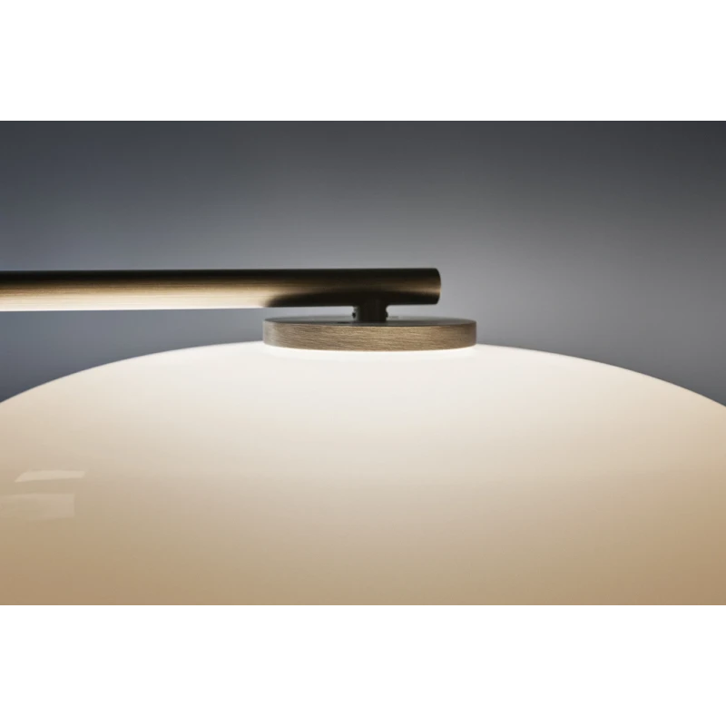 Penta - Mamì Lampada da Terra - Bronzo Spazzolato / Bianco Acidato