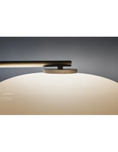 Penta - Mamì Floor Lamp - Brushed Bronze / Acid-Etched White