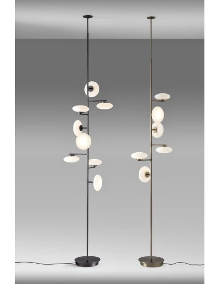 Penta - Mamì Floor/Ceiling Lamp - Matte Black/Etched White