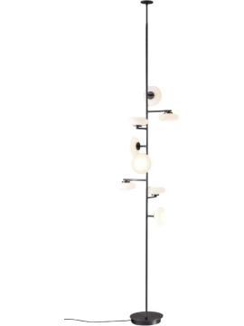 Penta - Mamì Floor/Ceiling Lamp - Matte Black/Etched White