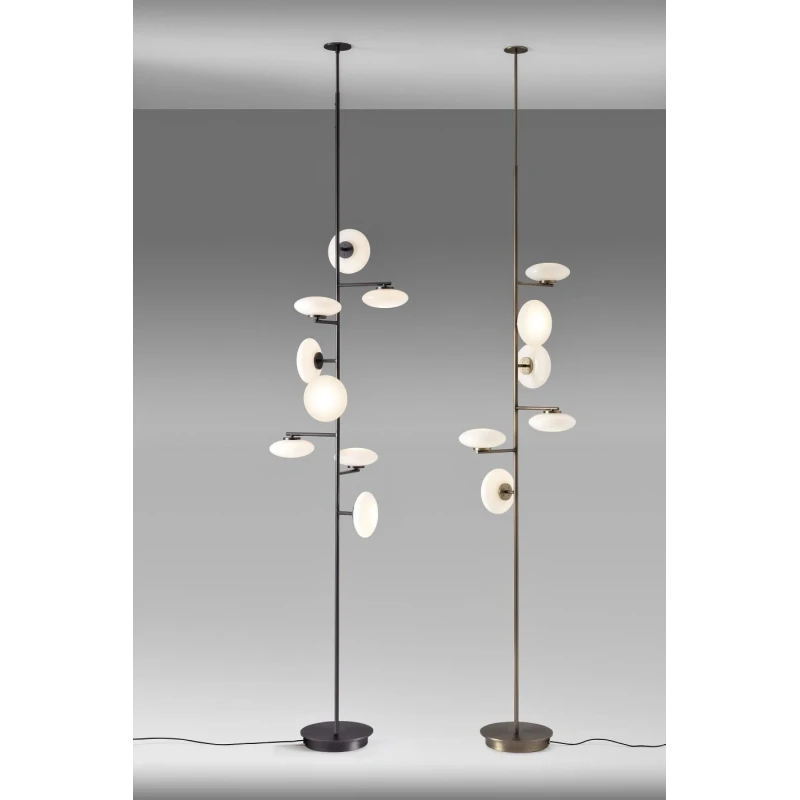 Penta - Mamì Floor/Ceiling Lamp - Brushed Bronze/Etched White