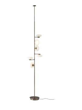 Penta - Mamì Floor/Ceiling Lamp - Brushed Bronze/Etched White