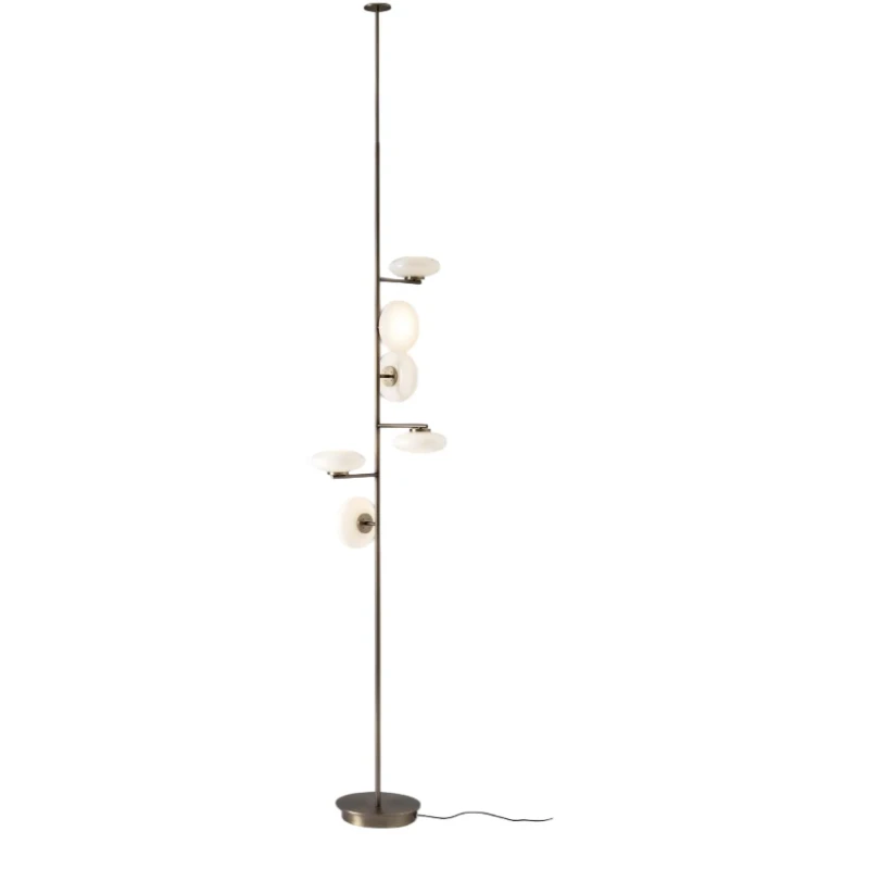 Penta - Mamì Floor/Ceiling Lamp - Brushed Bronze/Etched White