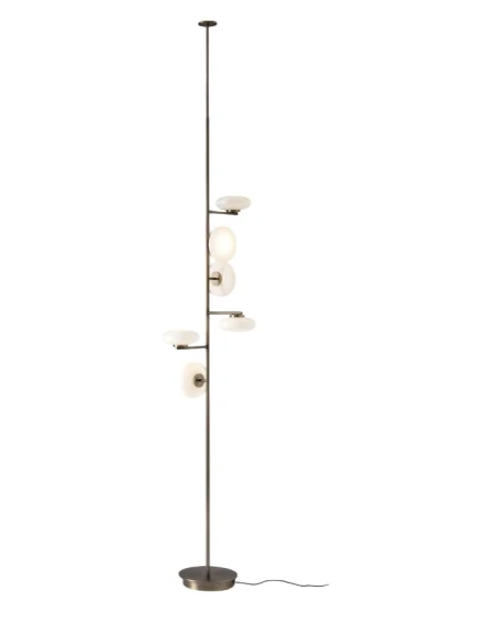 Penta - Mamì Floor/Ceiling Lamp - Brushed Bronze/Etched White