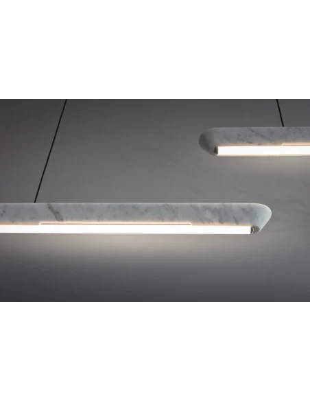 Penta - Woody Lampada a Sospensione - Marmo Bianco di Carrara