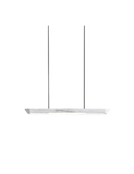 Penta - Woody Lampada a Sospensione - Marmo Bianco di Carrara