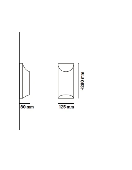 Penta - Aprile Wall Lamp - Brushed Bronze