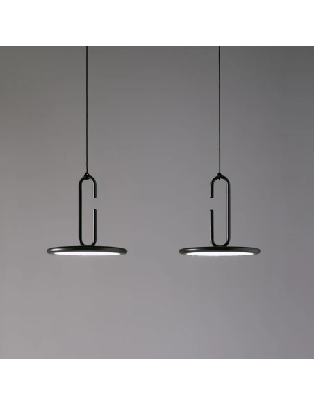 Penta - Clip Large Pendant Lamp - Matte Black
