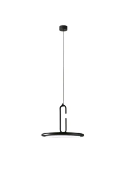 Penta - Clip Lampada a Sospensione Large - Nero Opaco