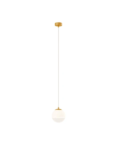 Redo Group - Berry Single Suspension Lamp - Matt Gold/Shaded White
