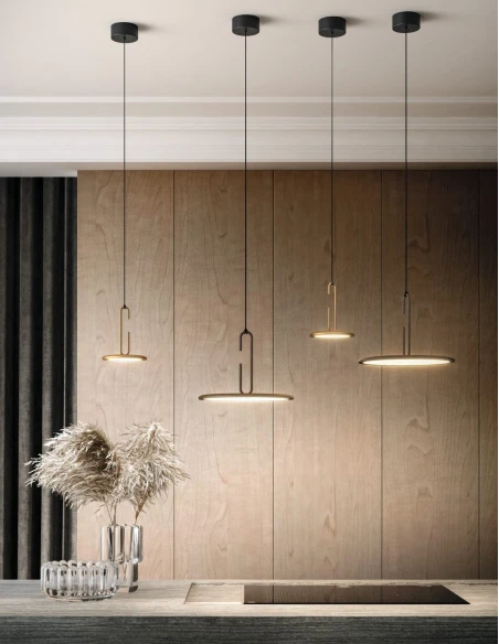 Penta - Clip Mini Pendant Lamp - Matte Bronze