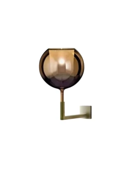 Penta - Glo Medium Wall Lamp - Matte Gold Frame