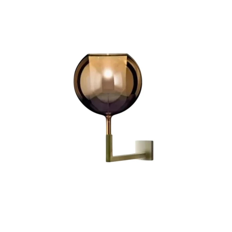 Penta - Glo Lampada Da Parete Media - Struttura Oro Opaco
