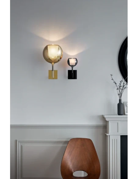 Penta - Glo Mini Wall Lamp - Matt Black Frame