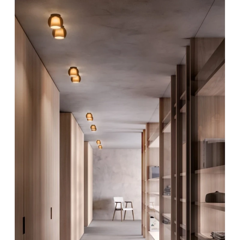 Penta - Glo Lampada Da Soffitto Mini - Struttura Bronzo Opaco