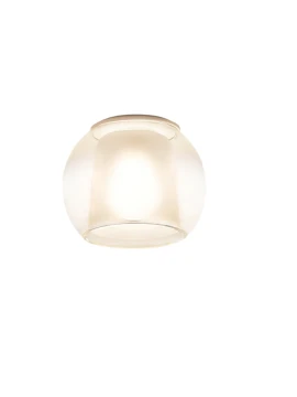 Penta - Glo Medium Ceiling Lamp - Polished Chrome and Matt White / Transparent Diffuser