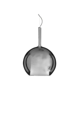 Penta - Glo Maxi Pendant Lamp - Black Mirrored Glass Diffuser