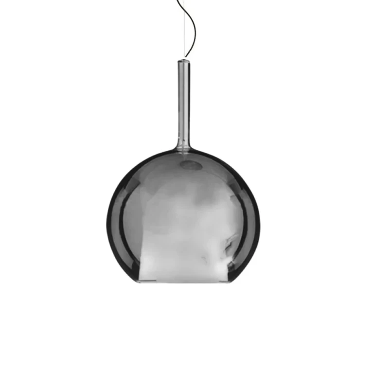 Penta - Glo Maxi Pendant Lamp - Black Mirrored Glass Diffuser