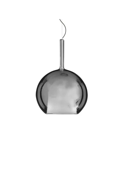 Penta - Glo Maxi Pendant Lamp - Black Mirrored Glass Diffuser