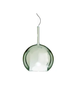 Penta - Glo Maxi Lampada a Sospensione - Diffusore in Vetro Verde Specchiato