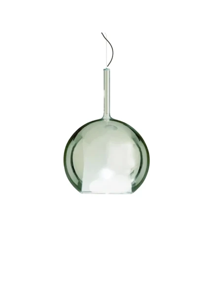 Penta - Glo Maxi Lampada a Sospensione - Diffusore in Vetro Verde Specchiato