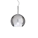 Penta - Glo Maxi Pendant Lamp - Mirrored Silver Glass Diffuser