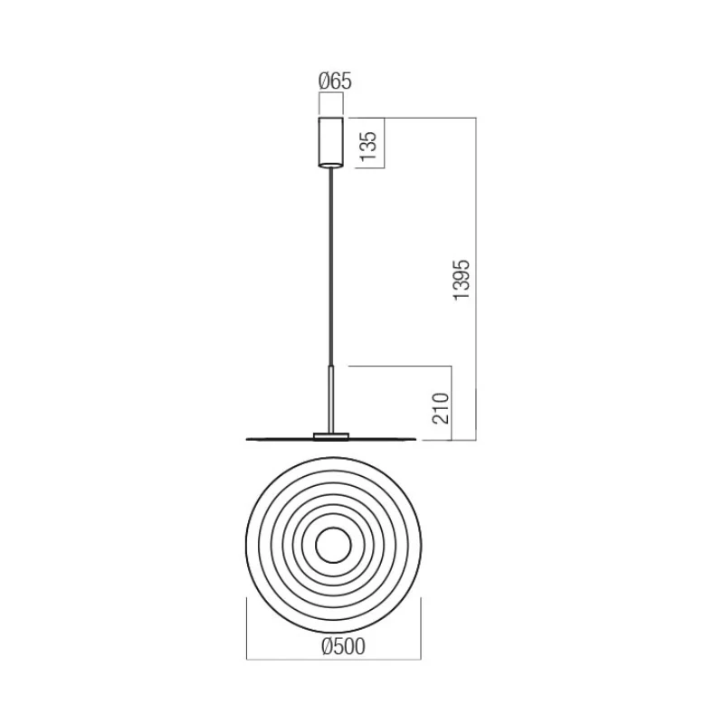 Redo Group - Lake Lampada a Sospensione - Terracotta Opaco